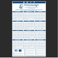 Premium Plastic Write-on/ Wipe-off Year-at-a-Glance Calendar (Vertical)